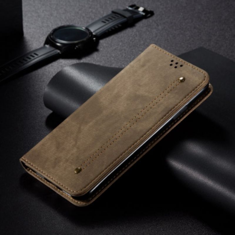 Flip Case Xiaomi Mi 11 Ultra Kunstleder-jeansstruktur