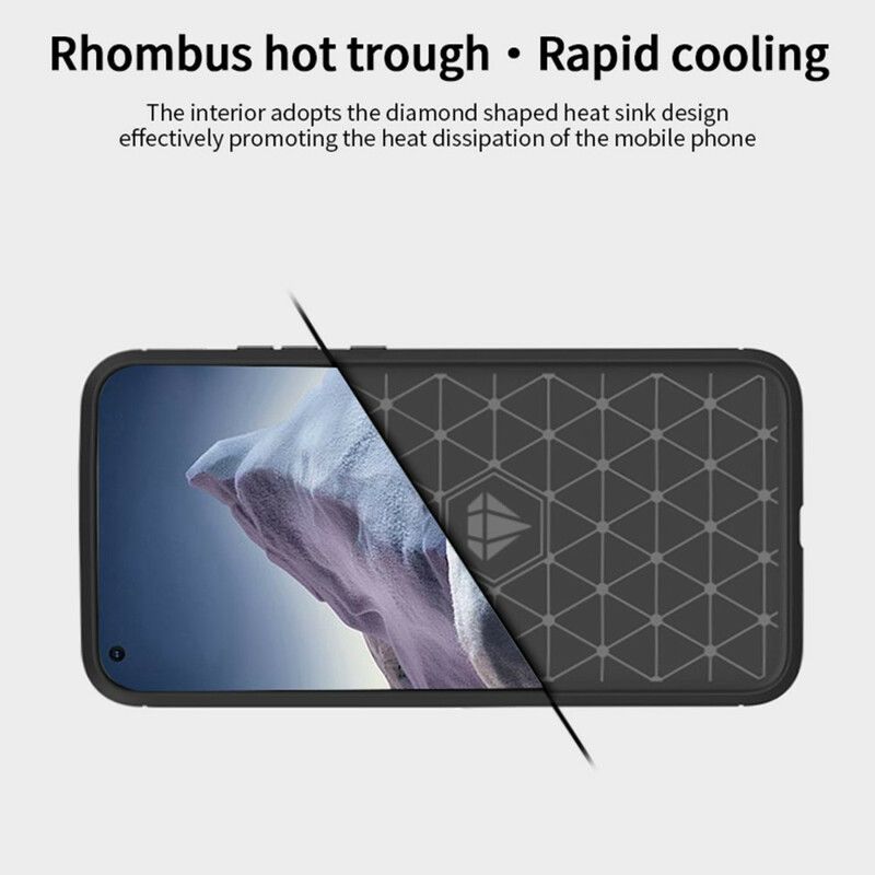 Hülle Für Xiaomi Mi 11 Ultra Mofi Aus Gebürsteter Karbonfaser