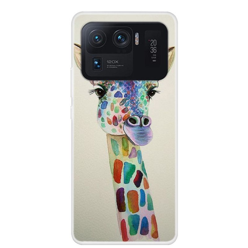 Hülle Xiaomi Mi 11 Ultra Handyhülle Bunte Giraffe