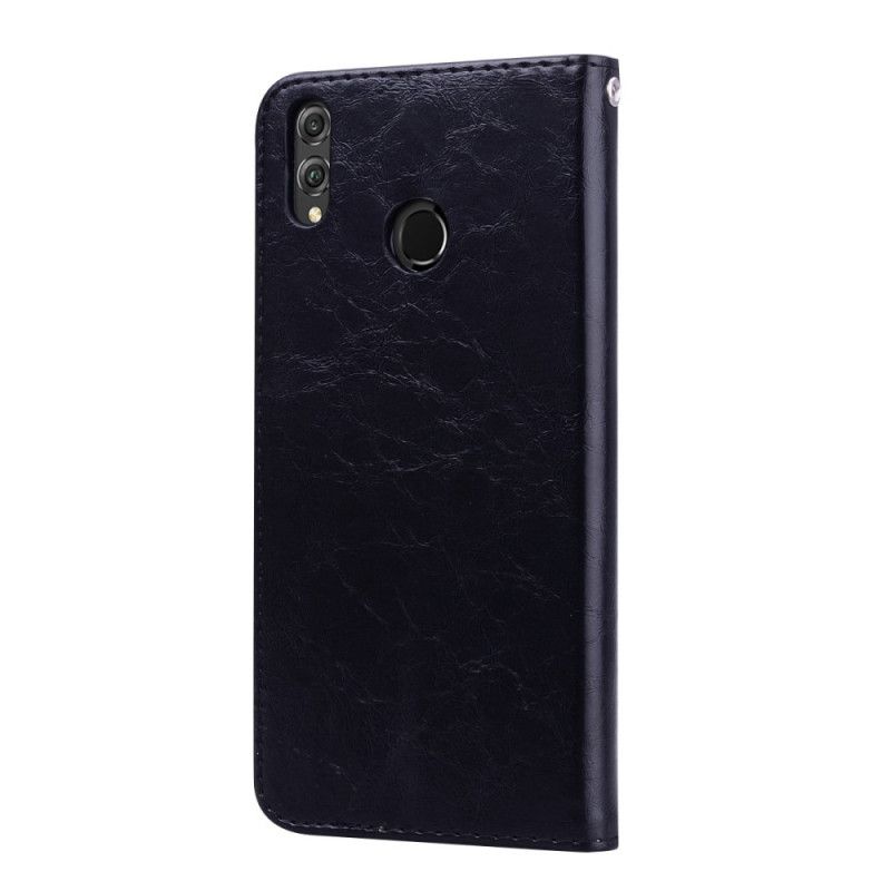 Lederhüllen Honor 8X Schwarz Hut Prinz Vintage Ölwachs