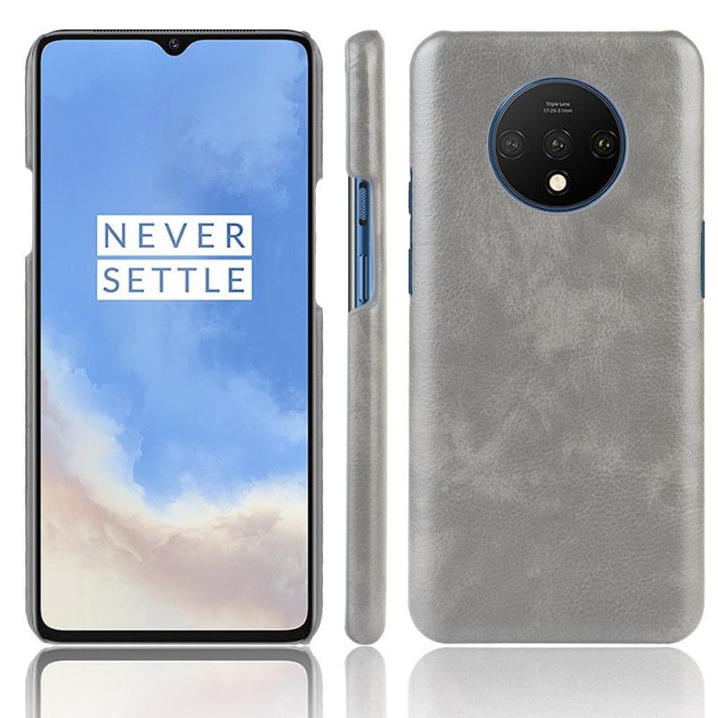 Hülle Für OnePlus 7T Schwarz Performance Lychee Ledereffekt