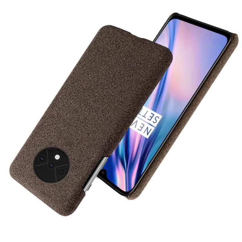 Hülle OnePlus 7T Rot Stoffstruktur