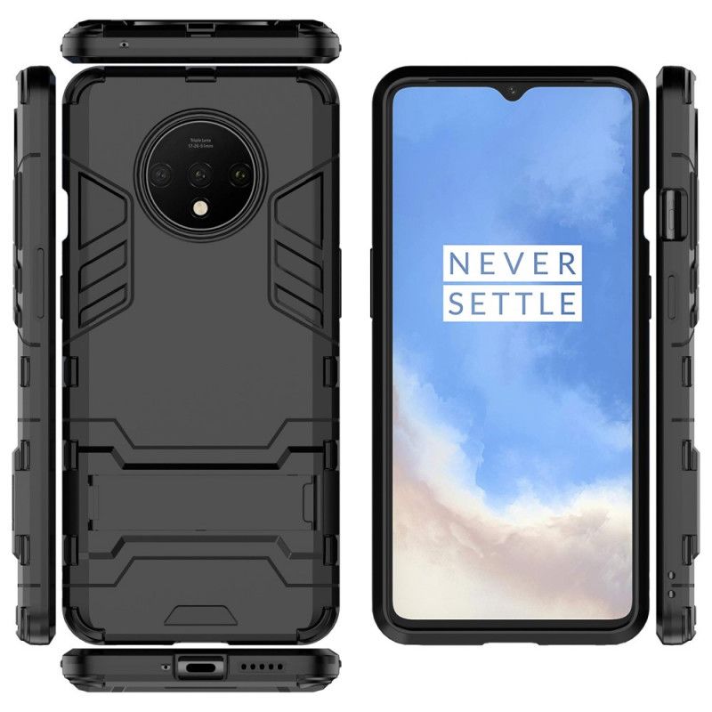 Hülle OnePlus 7T Schwarz Extrem Widerstandsfähig Mit Unterstützung