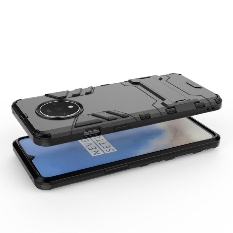 Hülle OnePlus 7T Schwarz Extrem Widerstandsfähig Mit Unterstützung