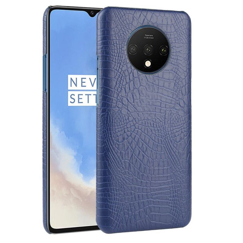 Hülle OnePlus 7T Schwarz Krokodilhauteffekt