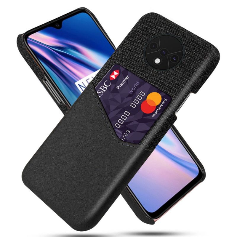 Hülle OnePlus 7T Schwarz Ksq Kartenhalter