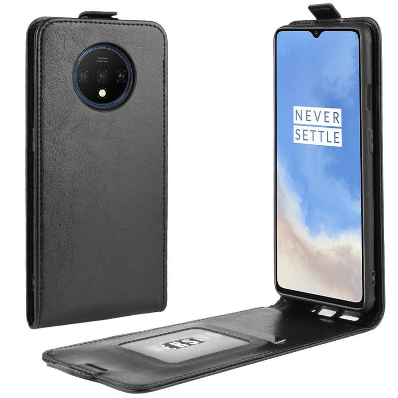 Lederhüllen OnePlus 7T Schwarz Faltbar