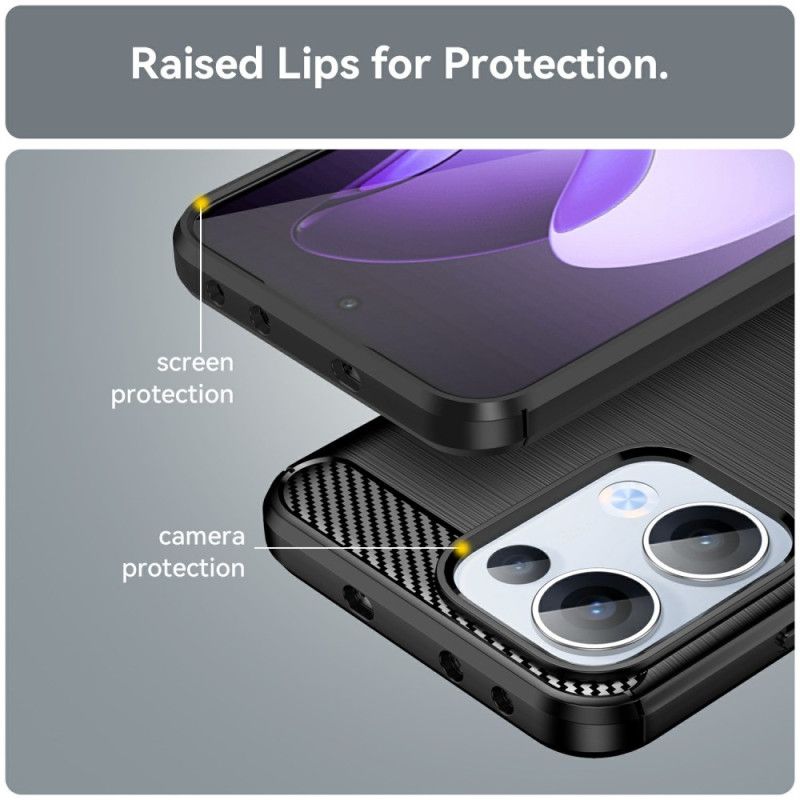 Hülle Für Oppo Reno 13 5g Gebürstete Kohlefaser