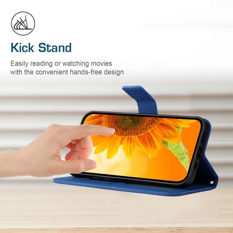 Lederhüllen Oppo Reno 13 5g Sonnenblumenmuster Mit Riemen