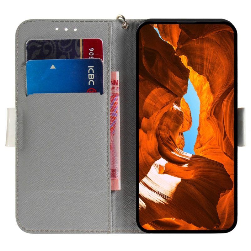 Flip Case Für Xiaomi 13 Mit Kordel Tanga Mops