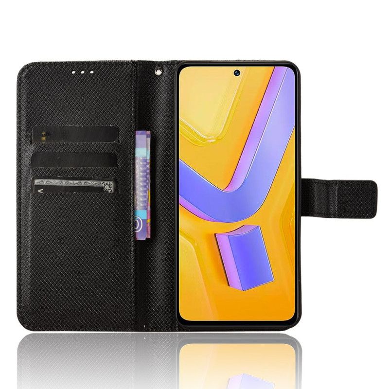 Lederhüllen Vivo V40 Se 5g Diamantstruktur