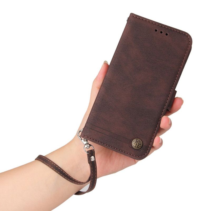Lederhüllen Huawei Nova 13 Handyhülle Vintage-nieten Und -riemen