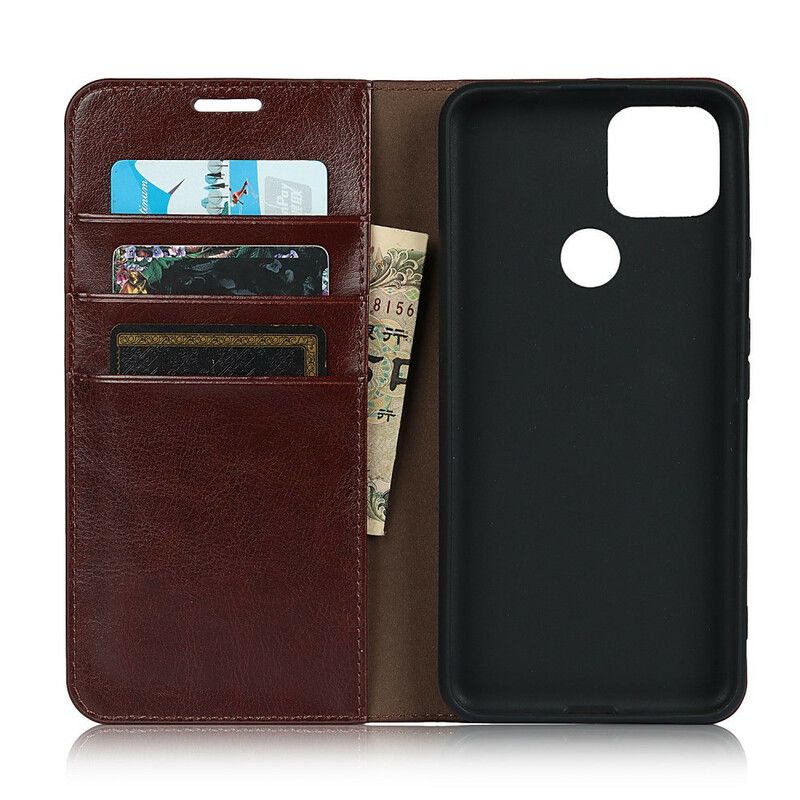 Flip Case Für Google Pixel 5a 5g Echtes Leder