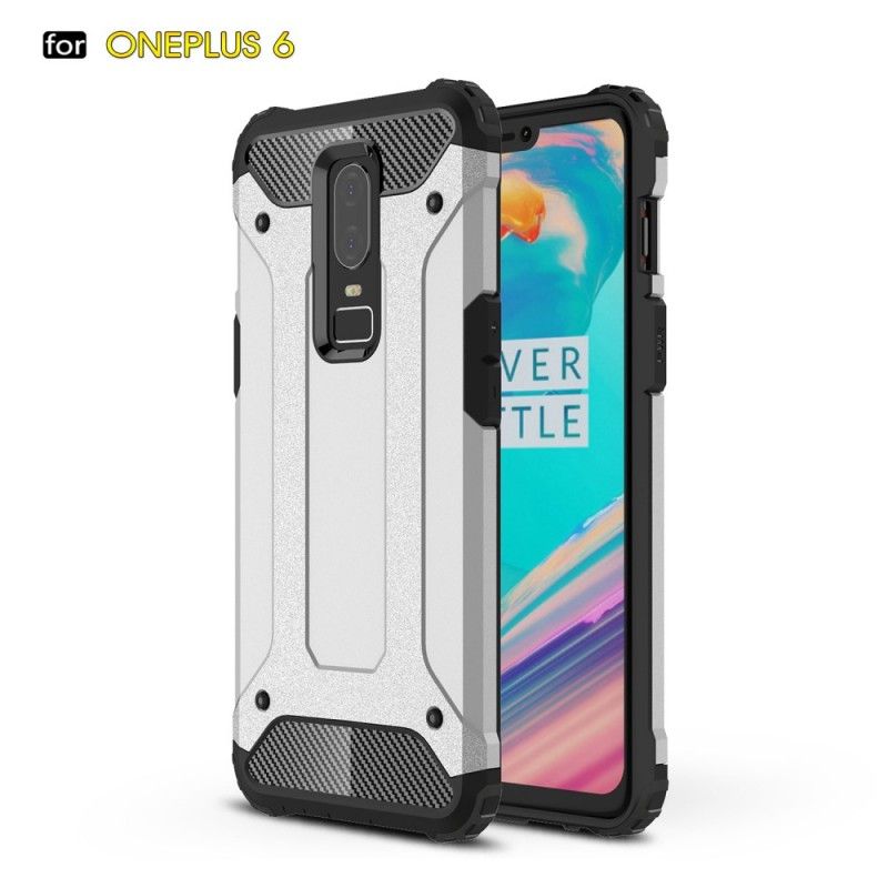 Hülle Für OnePlus 6 Schwarz Überlebender