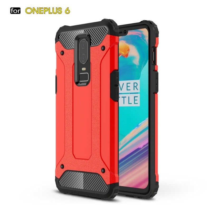 Hülle Für OnePlus 6 Schwarz Überlebender