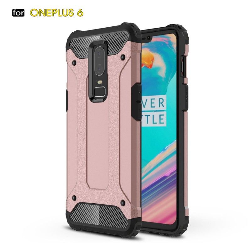 Hülle Für OnePlus 6 Schwarz Überlebender