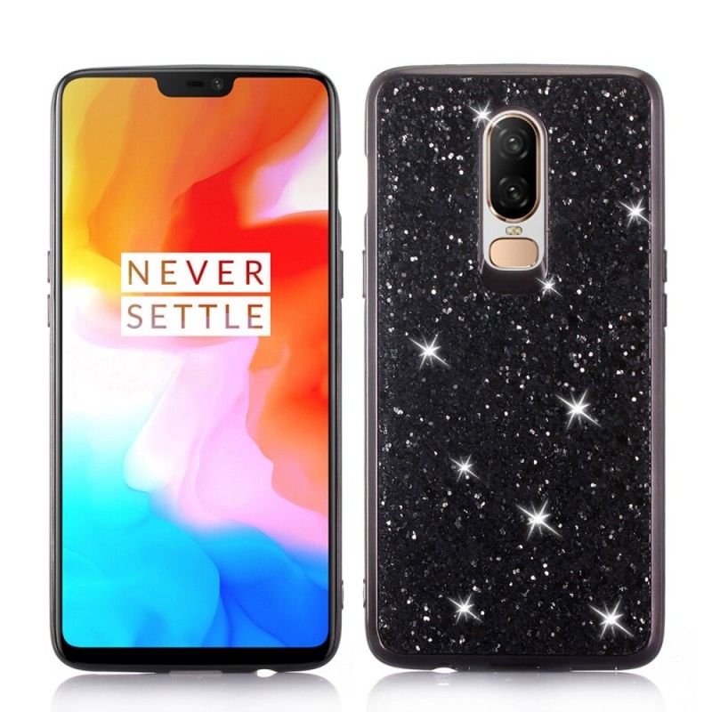 Hülle OnePlus 6 Schwarz Ich Bin Glitzernd