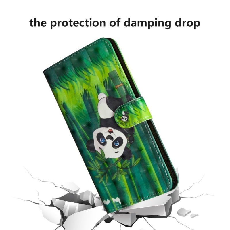 Lederhüllen Für OnePlus 6 Panda Im Dschungel