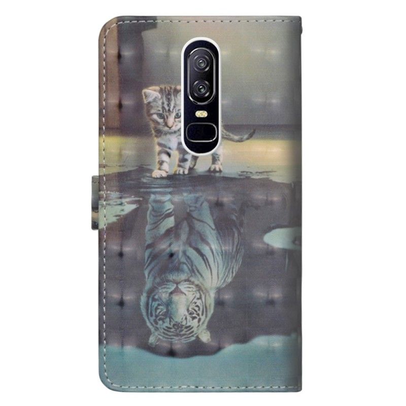 Lederhüllen OnePlus 6 Ernest Den Tiger