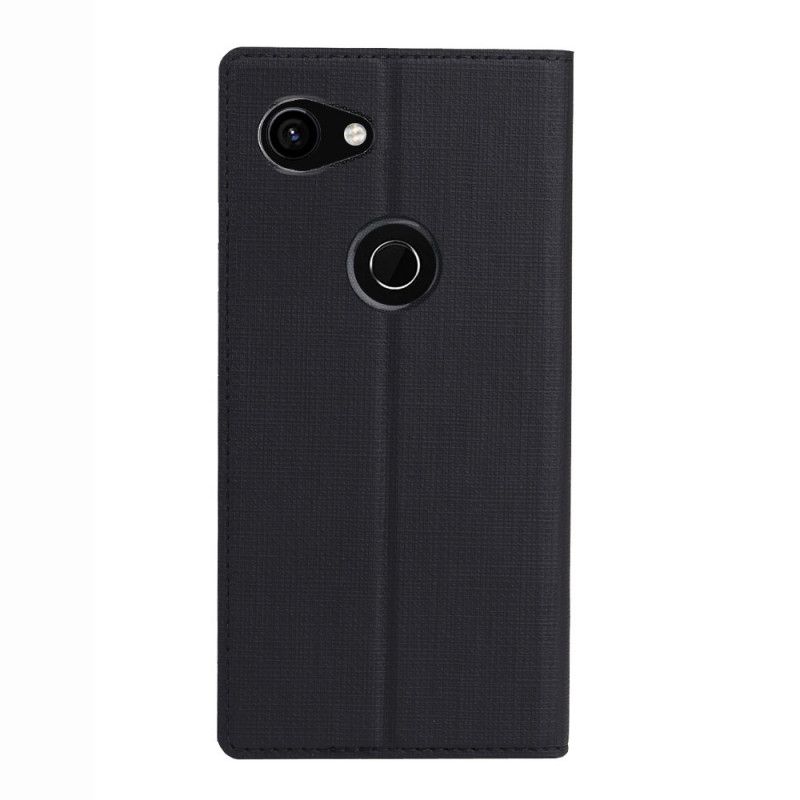 Flip Case Google Pixel 3A XL Schwarz Texturiertes Vili Dmx