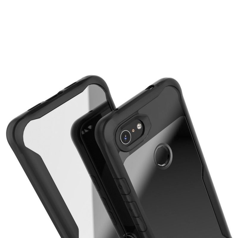 Hülle Google Pixel 3A XL Schwarz Abgeschrägter Kantenhybrid