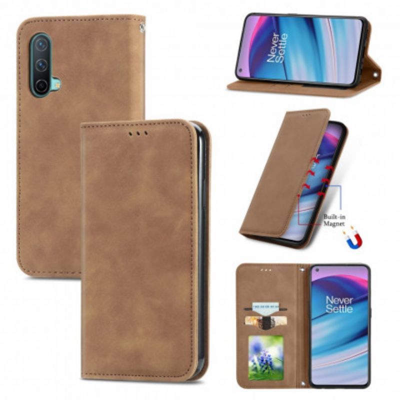 Flip Case Für Oneplus Nord Ce 5g Skin-touch-design