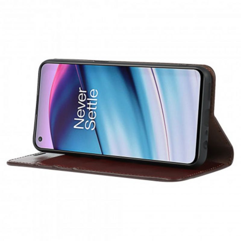 Flip Case Oneplus Nord Ce 5g Echtes Leder