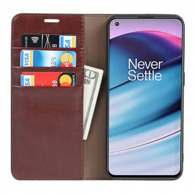 Flip Case Oneplus Nord Ce 5g Echtes Leder