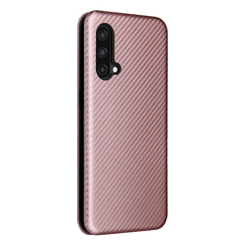 Flip Case Oneplus Nord Ce 5g Handyhülle Farbiges Carbon-silikon