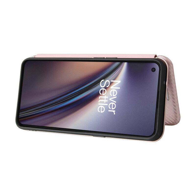 Flip Case Oneplus Nord Ce 5g Handyhülle Farbiges Carbon-silikon