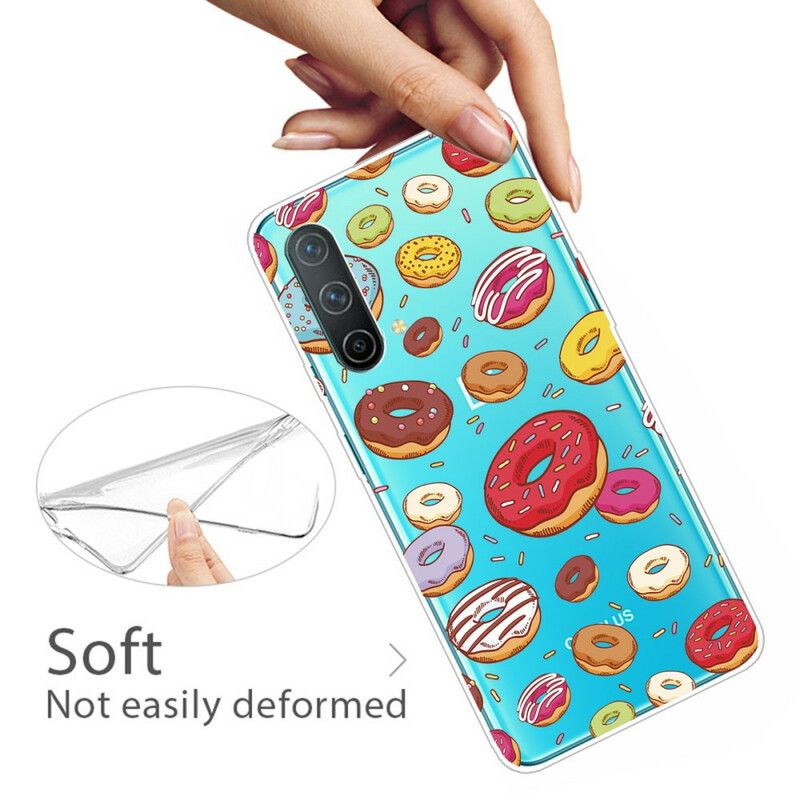 Hülle Für Oneplus Nord Ce 5g Liebe Donuts