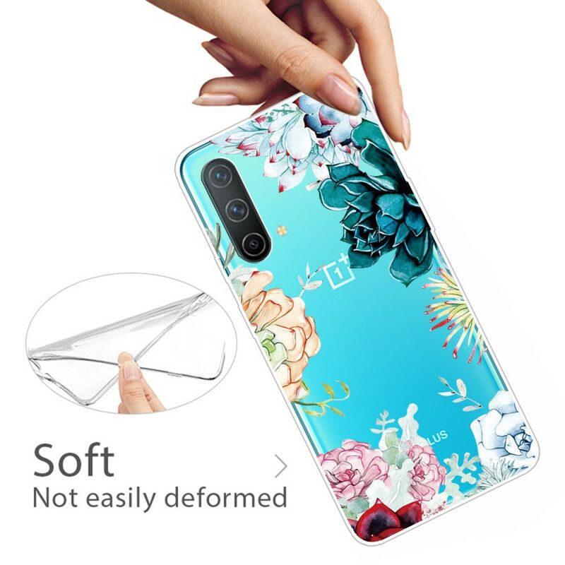 Hülle Oneplus Nord Ce 5g Handyhülle Nahtlose Aquarellblumen