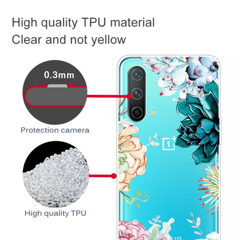 Hülle Oneplus Nord Ce 5g Handyhülle Nahtlose Aquarellblumen