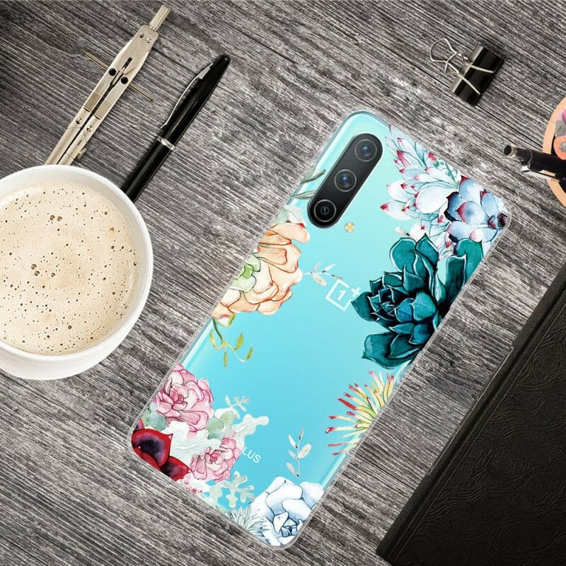 Hülle Oneplus Nord Ce 5g Handyhülle Nahtlose Aquarellblumen