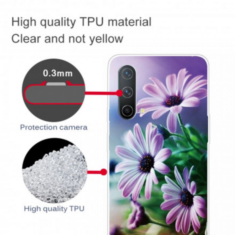 Hülle Oneplus Nord Ce 5g Handyhülle Realistische Blumen