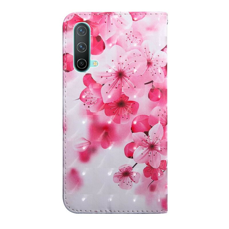 Lederhüllen Oneplus Nord Ce 5g Handyhülle Rosa Blumen