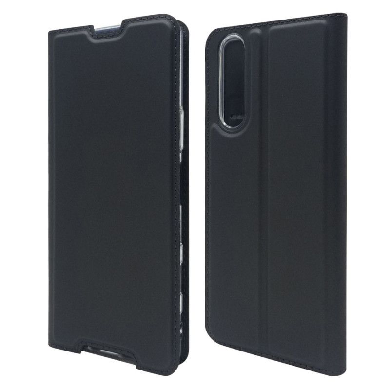 Flip Case Sony Xperia 5 II Schwarz Magnetverschluss