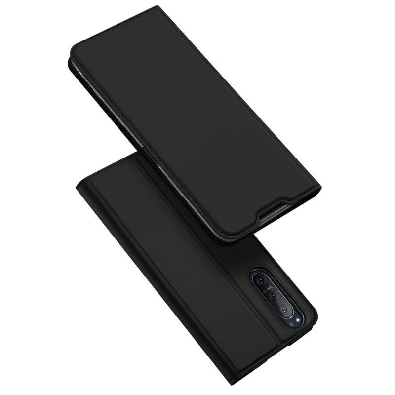 Flip Case Sony Xperia 5 II Schwarz Pro-Dux-Ducis-Haut