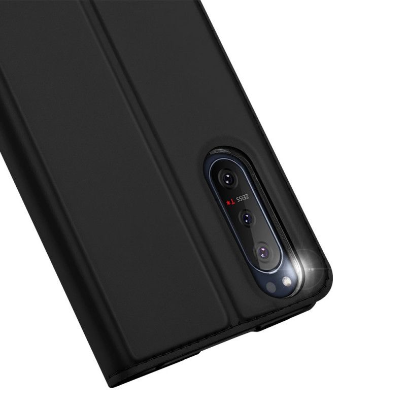 Flip Case Sony Xperia 5 II Schwarz Pro-Dux-Ducis-Haut