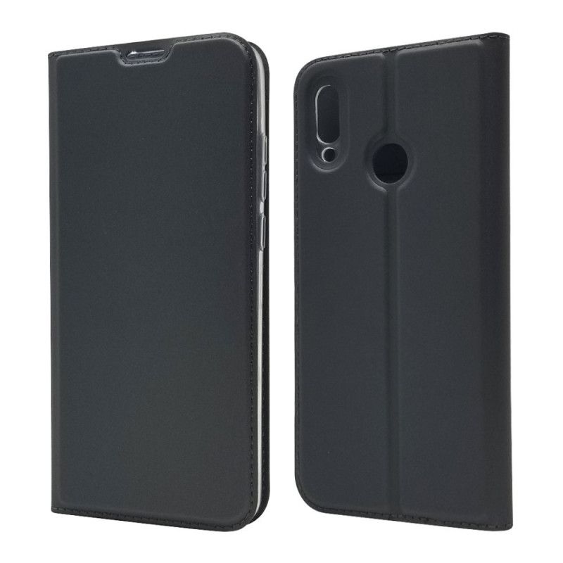 Flip Case Huawei P Smart Plus 2019 Schwarz Handyhülle Kartenhalter Mit Ledereffekt