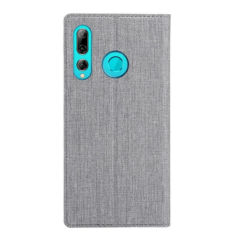 Flip Case Huawei P Smart Plus 2019 Schwarz Texturiertes Vili Dmx