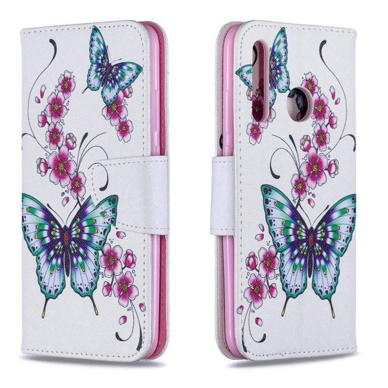 Lederhüllen Huawei P Smart Plus 2019 Wundervolle Schmetterlinge