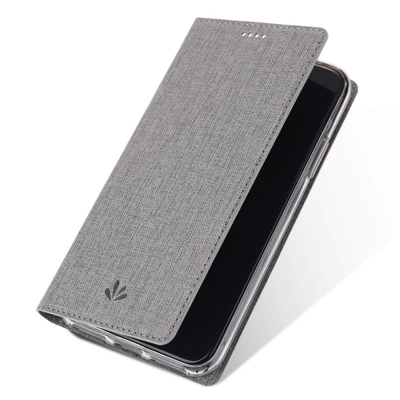 Flip Case Sony Xperia 1 Schwarz Strukturiert