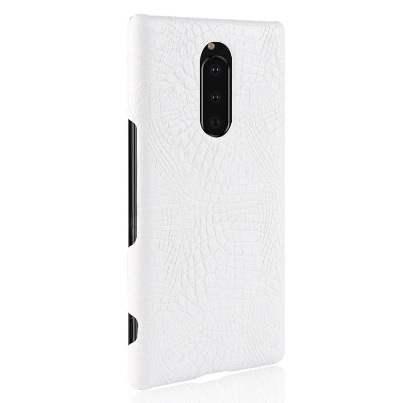 Hülle Sony Xperia 1 Krokodilhauteffekt