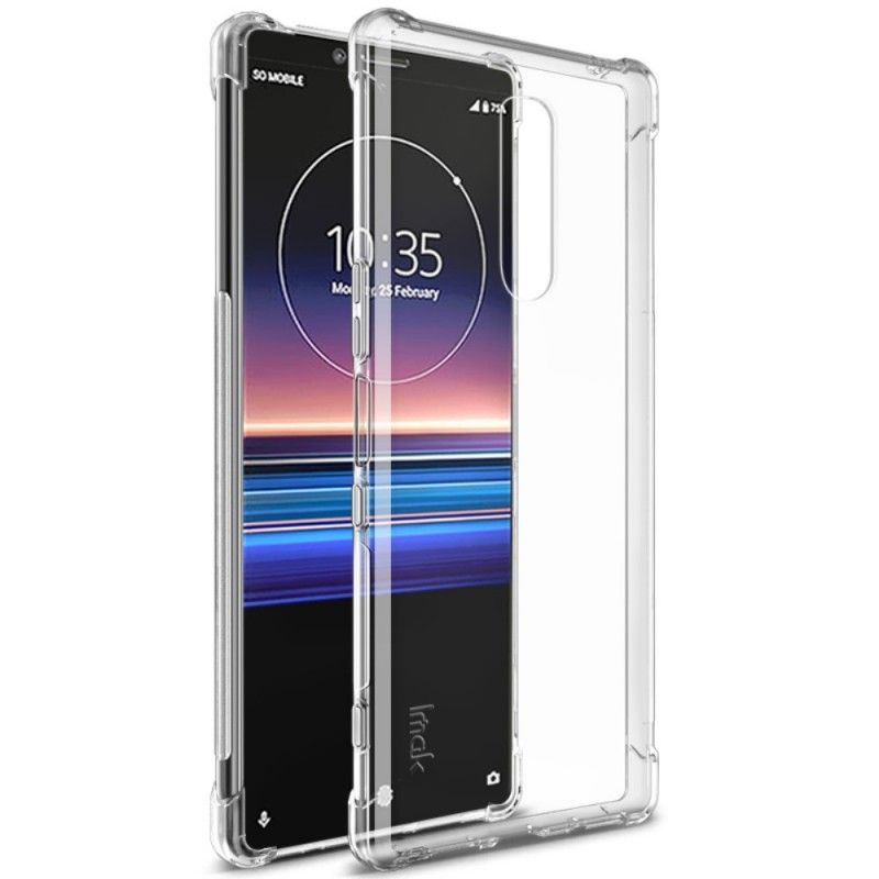 Hülle Sony Xperia 1 Schwarz Imak-Hautgefühl