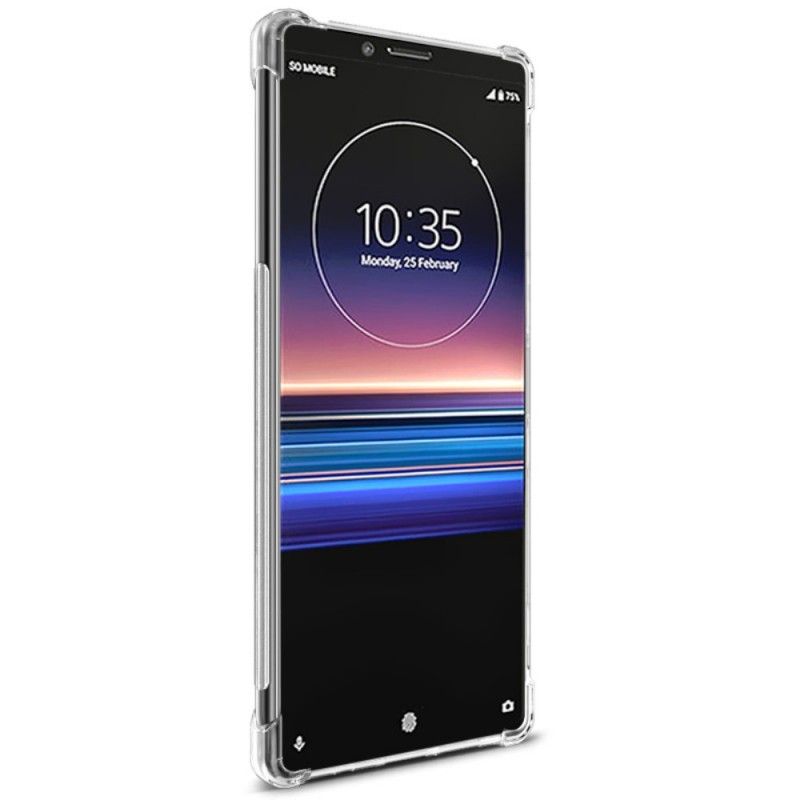 Hülle Sony Xperia 1 Schwarz Imak-Hautgefühl