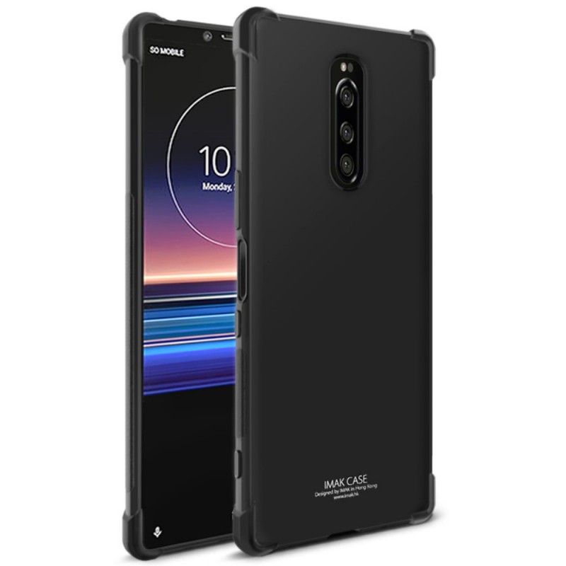 Hülle Sony Xperia 1 Schwarz Imak-Hautgefühl