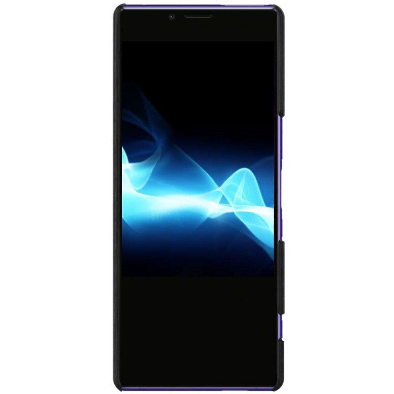 Hülle Sony Xperia 1 Schwarz Ledereffekt Der Imak Ruiyi-Serie