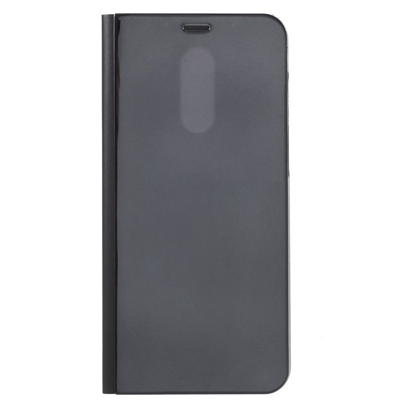 Flip Case Für Xiaomi Redmi Note 5 Schwarz Spiegel- Und Lederstil