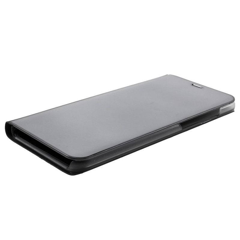 Flip Case Für Xiaomi Redmi Note 5 Schwarz Spiegel- Und Lederstil